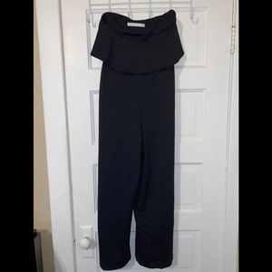 Susana Monaco Tube Cropped Jumpsuit (Black)